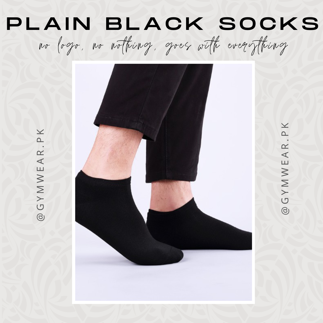 Plain Black Socks (1 Pair)