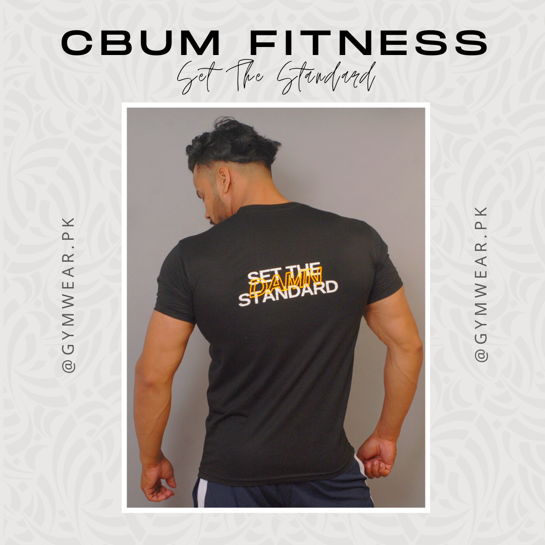Set The Standard | Cbum Fitness | Black T-Shirt