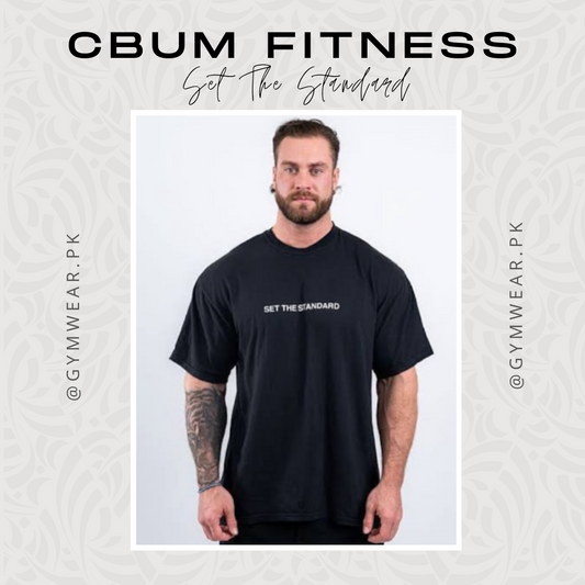 Set The Standard | Cbum Fitness | Black T-Shirt