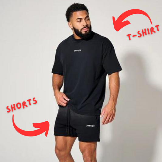 OVERSIZED Young LA New Drip "Tee & Shorts" | Athletic Zone | SALE BUNDLE