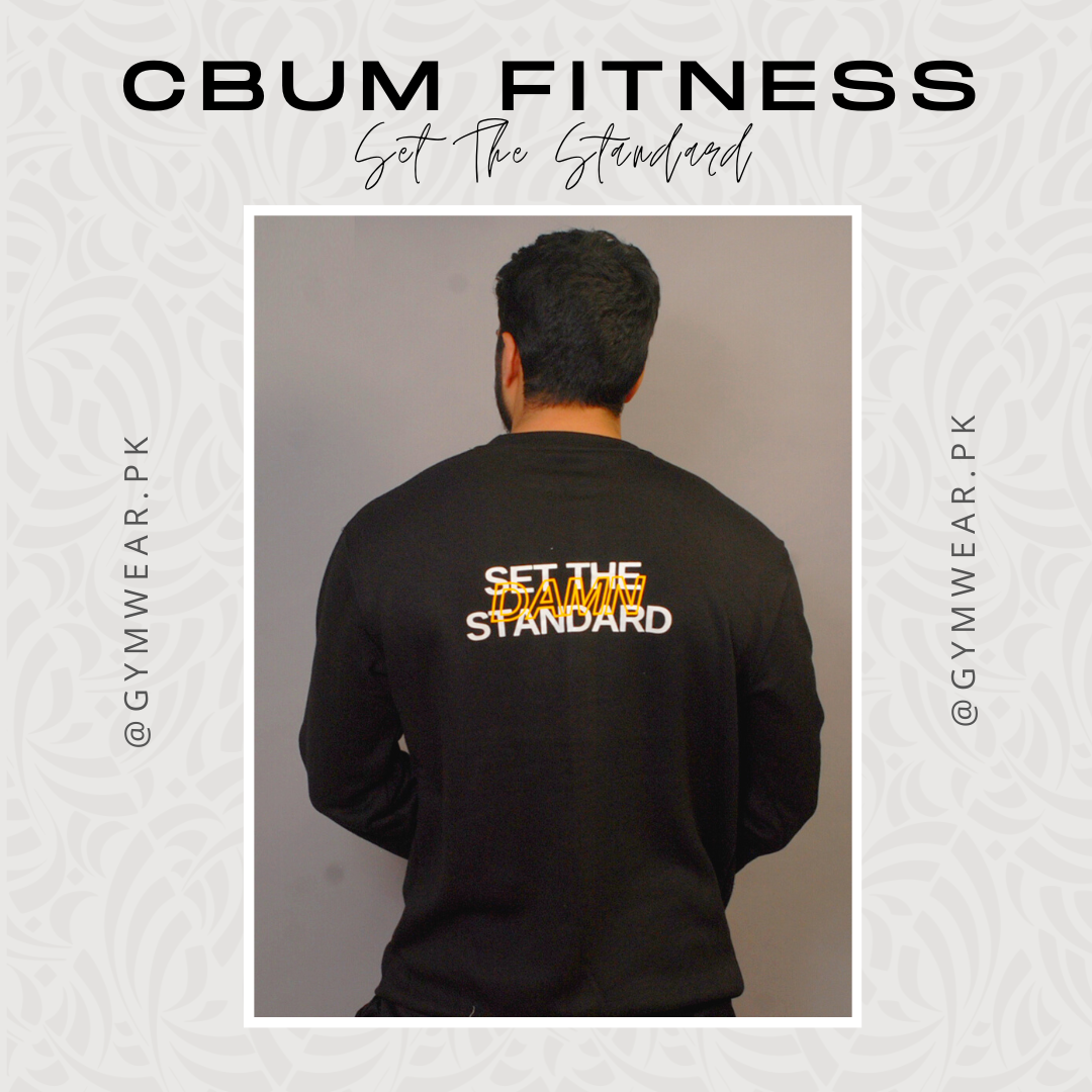 Set The Standard | Cbum Fitness | Black SweatShirt