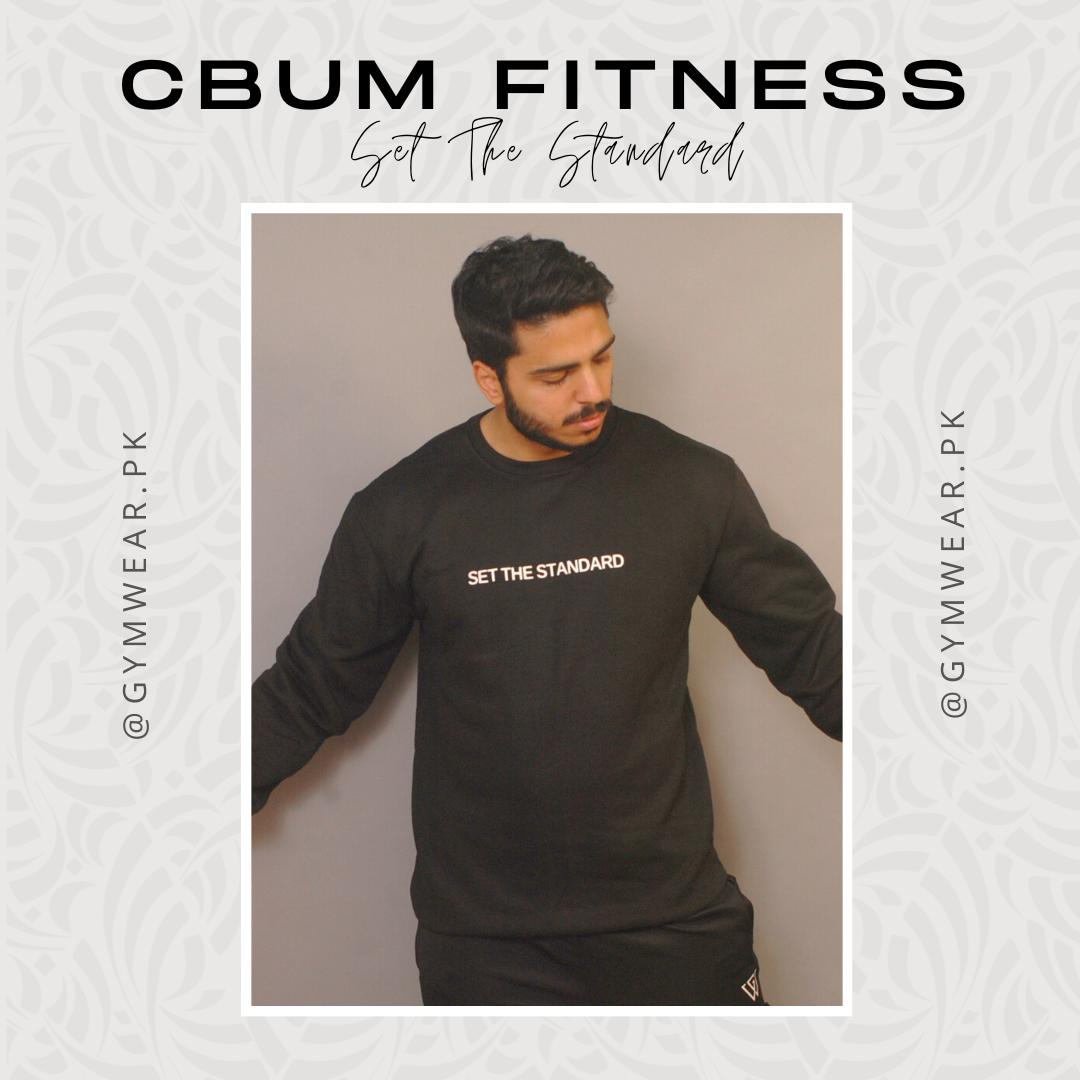 Set The Standard | Cbum Fitness | Black SweatShirt