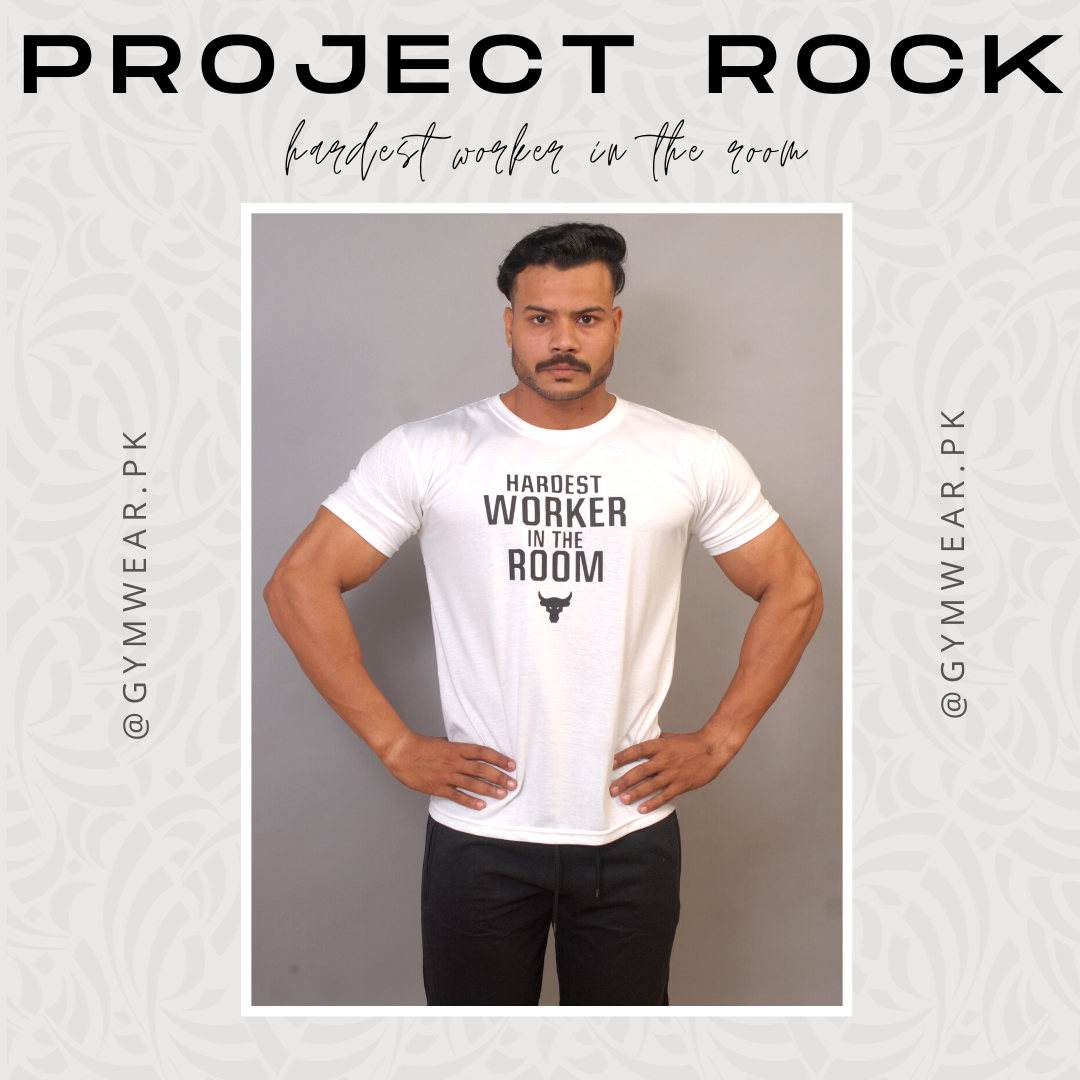 Hardest Worker In The Room | Under Armour: Project Rock | T-Shirt